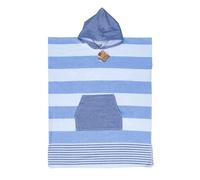 SUN&SURF Poncho de playa 100% algodón. Azul Variante única