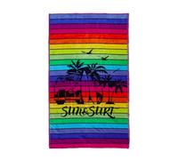 SUN & SURF Toalla de Playa Jacquard Grande 90x170 Ultra Suave Terciopelo Algodón Colores Premium