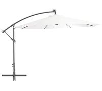Sun Umbrella Market Waterproof, Windproof and UV Protection 350Cm Umbrella with Cantilever, Suitable for Garden Outdoor Swimming Pool Terrace