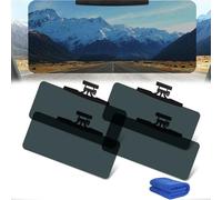 Sun Visor Extender for Car, Visor Extender Attachment for Car Visor, Car Visor Extender Sun Blocker, Universal Car Sun Visor with Polarized Glare Protection (4pcs)