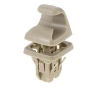 Sun Visor Holder Clip for Toyota Corolla 6th Generation Camry, Corolla, Evoque, Highlander, Prado, Land Cruiser Sun Visor Retainer Clip Hook Plastic 1 Pc (Beige)