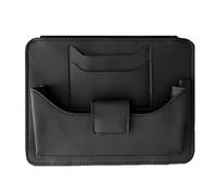 Sun Visor Organizer - Multiple Pocket Bag, Universal Size with Elastic Straps, Oxford Fabric, Slim Profile Design, Interior Storage Pouch for Trucks Automotive Driver Vehicle