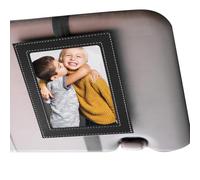 Sun Visor Photos Frame For Car - Leather Auto Picture Holder | Universal Car Visors Photo Sleeve, Father's Day& Birthdays - Stylish Interior Decor,Frames For Automotive Interiors