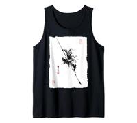 Sun Wukong El Rey Mono Mitología China Arte Vintage Camiseta sin Mangas