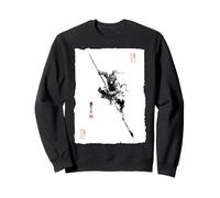 Sun Wukong El Rey Mono Mitología China Arte Vintage Sudadera