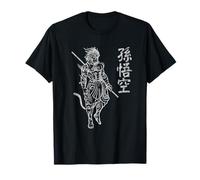 Sun Wukong Monkey King Caracteres chinos Letras Camiseta