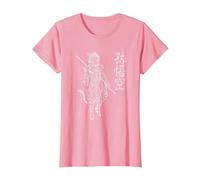 Sun Wukong Monkey King Caracteres Chinos Letras Camiseta, Mujer, Rosado, XXL