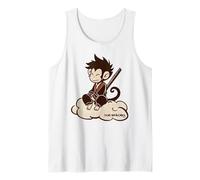 Sun Wukong surfeando en una nube Rey Mono Leyenda china Camiseta sin Mangas