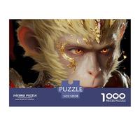 Sun Wukong Wears Golden Armor 1000 Pcs Ökopapier Puzzle Monkey King Stressabbau Familienspiel Puzzles Als Geburtstagsgeschenke 52x38cm/1000pcs