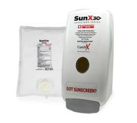 Sun X 30 - Dispensador de loción para Pared (dispensador + vejiga de 750 ml)