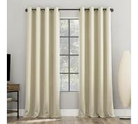 Sun Zero Nordic - Juego de 2 Paneles de Cortinas Tipo Blackout con Ojales, 100% Opacas, Calidad de Teatro, reducción de Ruido, 52 x 96 Pulgadas, Color Crema