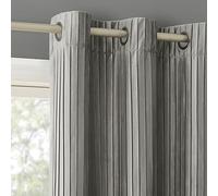 Sun Zero Scarlett - Juego de 2 Cortinas Opacas de Terciopelo Plisado para Reducir el Ruido con Ojales, 40 x 96 Pulgadas, Color Gris