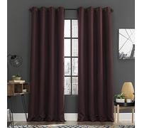 Sun Zero Soho - Juego de 2 Cortinas Opacas con Ojales, Ahorro de energía y reducción de Ruido, de 54 x 84 Pulgadas, Color Rojo Merlot