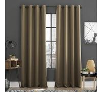 Sun Zero Soho - Juego de 2 Cortinas Opacas con Ojales para Ahorro de energía de 137 x 244 cm, Color Cebada