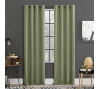 Sun Zero Soho - Paquete de 2 Cortinas Opacas con Ojales de eficiencia energética, 137 x 243 cm, Color Verde Salvia