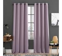 Sun Zero Soho - Paquete de 2 Paneles de Cortinas Opacas con Ojales, de nergética, 54 x 63 Pulgadas, Lavanda