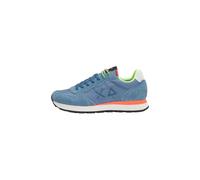 SUN68 AX Hombre Zapatillas Bajas Piel Z36102, Azul Claro, 41 EU ZapatillasHombre Talla Numeric_41 Color Azul