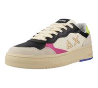 SUN68 Big Basket Z44148, Sneaker Hombre, Weiß Schwarz Pink, 44 EU
