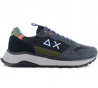 SUN68 Fire & Camping - Hombre Sneaker Negro Z45130-11 Ocio Aire Libre Zapatos