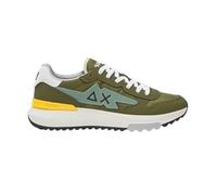 SUN68 Hombre Zapatillas bajas piel Z36121, verde militar, 47 EU