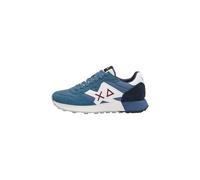 SUN68 Hombre Zapatillas bajas poliéster Z45113, turquesa, 41 EU