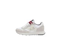 SUN68 Hombre Zapatillas bajas poliéster Z45114, Color blanco., 43 EU