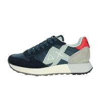 SUN68 Z35111 Zapatillas Con Cordones Tela/Ante Hombre, Azul y gris., 40 EU