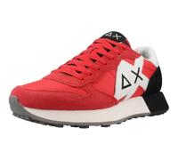 SUN68 Jaki 2.0 Solid, Oxford Plano Hombre, Rosso, 42 EU