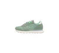 SUN68 Mujer Zapatillas Bajas Piel Z36201, Verde Claro, 37 EU