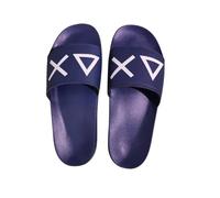 SUN68 Slippers Logo, Chanclas Hombre, Navy Blue, 43 EU