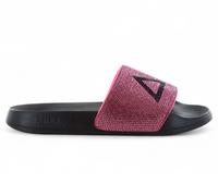 SUN68 Slippers Logo Estrás - Mujer Sandalias Mulas Diapositivas Chanclas Black