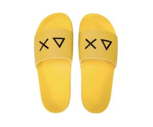 SUN68 Slippers Logo Men Slides, amarillo, 42 EU