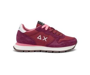 Sun68 - Sneaker Casual en Burdeos Cuero y Tela - Shoes - Mujer - Rojo - 37 EU -