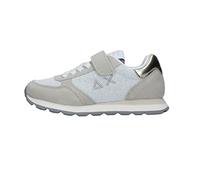 SUN68 Sneaker Girl'S ally Glitter Textile Pelle/Nylon Bianco ZS23SU13 Z33403K 32