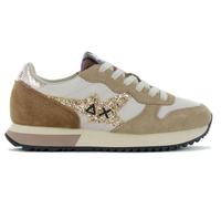 SUN68 Stargirl Glitter Logo - Mujer Sneaker Beige Z44210-16 Ocio Zapatos Nuevo