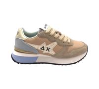 Sun68 - Stargirl Glitter Logo Sneakers - Shoes - Mujer - Beige - 39 EU -
