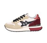 SUN68 Z45217-1635 - Zapatillas de deporte Stargirl Glitter Log beige y burdeos, beige, 42 EU