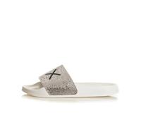 SUN68 Zapatilla para niña con pedrería con logotipo Teen X36411T.01, Color blanco., 38 EU