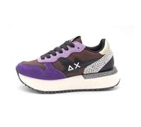 SUN68 Zapatillas Big Stargirl de nailon y ante negro para mujer, violeta, 39 EU