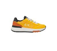 SUN68 Zapatillas Deportivas, Amarillo y Naranja, Suela de Goma, Cordones Blancos (Amarillo, Sistema Tallas Calzado EU, Adulto, Números, Estrecho, 41)