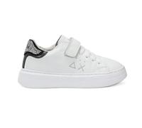SUN68 Zapatillas Girl's Grace Leather (Kid) Z45429K Color 0144 Blanco/Plata, blanco y plateado., 31 EU