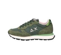 SUN68 Zapatos Ally Solid Zapatillas Deportivas Mezla De Cuero Verde Militar