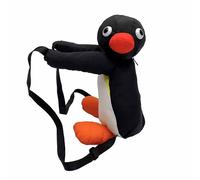 sunaeset Mochila de pingüino de felpa para niñas, mini mochila de animales de peluche kawaii, novedosa mochila divertida para adultos, regalos de pingüino cosas lindas, Negro -, conventional, Mochila