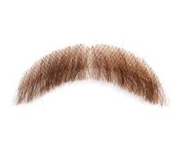 SunaOmni Bigote Falso de Cabello Humano, Barba Realista de 3.15 Pulgadas, Barba Falsa de gorrión, Perilla, Vello Facial Falso Invisible, de Encaje para Halloween, Disfraz Divertido de Cosplay