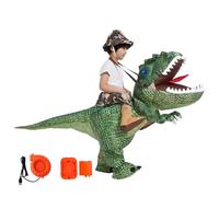SunaOmni Disfraz inflable de dinosaurio de poliéster, disfraz de dinosaurio de Halloween, divertido tiranosaurio, disfraz de Halloween para niños de 7 a 10 años