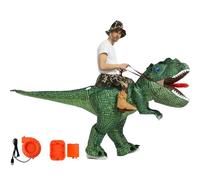 SunaOmni Disfraz inflable de dinosaurio de poliéster, disfraz de dinosaurio de Halloween, divertido tiranosaurio, fiesta de Halloween, disfraces para adultos, hombres y mujeres, disfraces para niños