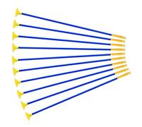 SunaOmni Flechas con Ventosa, 10 Piezas de Flechas de plástico para niños, Juego de Tiro con Arco de 18, 5 Pulgadas, Juguetes de Repuesto, Juguete de práctica para niños y Adultos, con Ventosa, jue