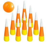 SunaOmni Juego de Bolos para niños, Juego Inflable Familiar Seguro y Divertido, Juegos portátiles de plástico para Acción de Gracias, Actividad de Carnaval de otoño para niños y Adultos, de Bolos pa