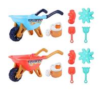 SunaOmni Juego de Juguetes de Playa, los Juguetes de Sandbox de 6 Piezas Incluyen Carro, Palas, Lata de riego, Criaturas Marinas, fácilmente almacenados y fáciles de Limpiar para niños, Estilo-2