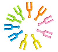 SunaOmni Kit de 10 Pulseras de Goma elástica, Conectores de plástico para Pulseras de Goma elástica, tirachinas en Forma de Y para niños y Adultos.